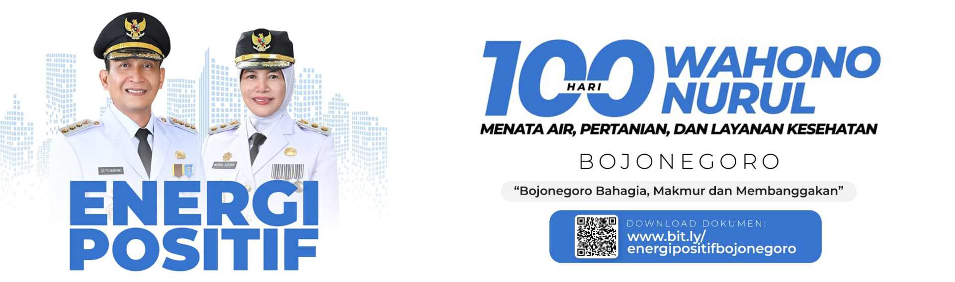 100 HARI PEMBANGUNAN BOJONEGORO<BR>BUPATI SETYO WAHONO