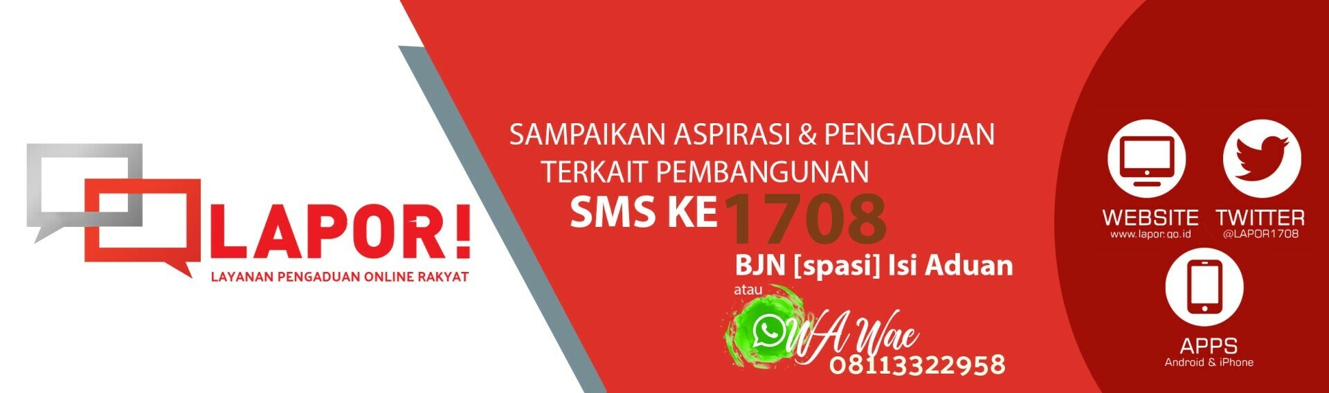 SAMPAIKAN ASPIRASI DAN PENGADUAN MASYARAKAT<BR>TENTANG PENGADUAN PEMBANGUNAN